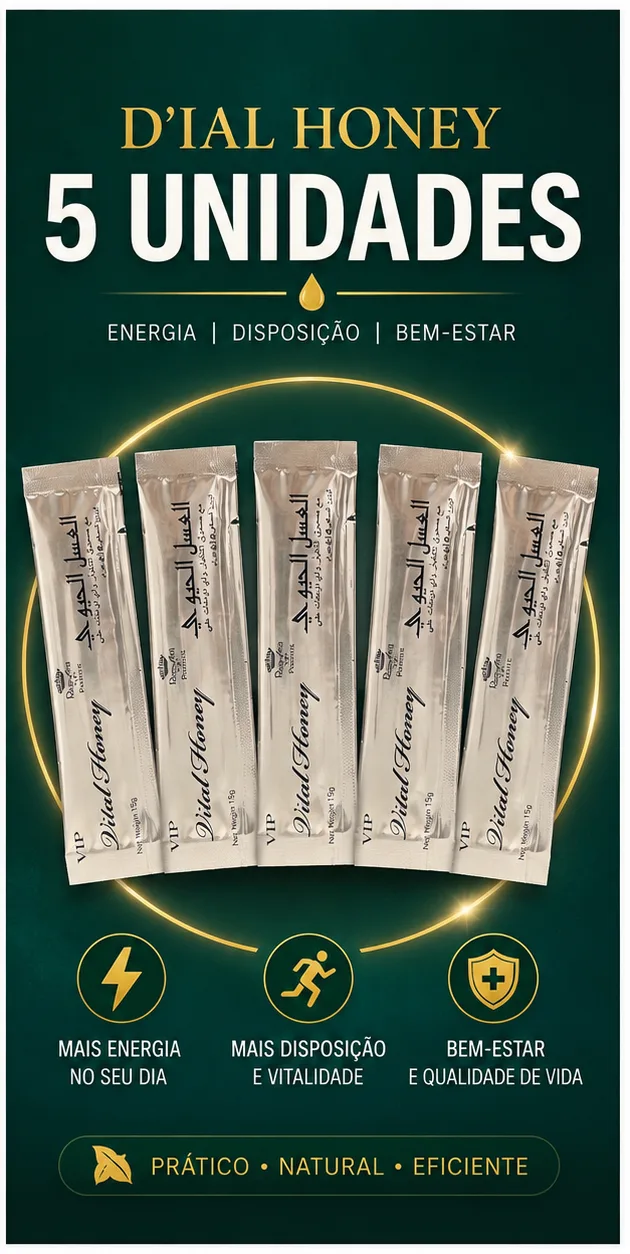 Kit 5 Sachês Vital Honey